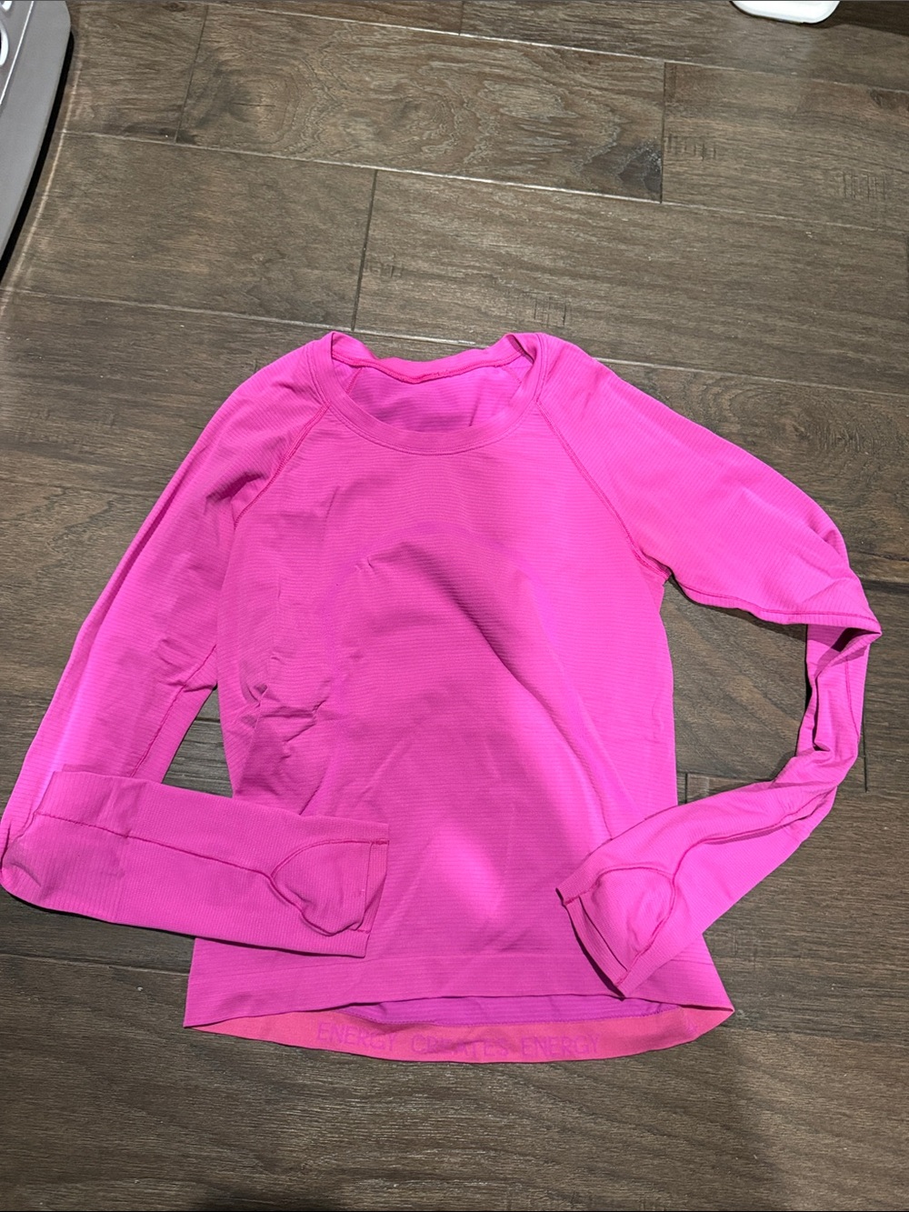 lululemon athletica Bright Pink Long Sleeve Tee